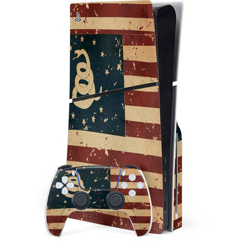 Dont Tread On Me American Flag PlayStation PS5 Skins